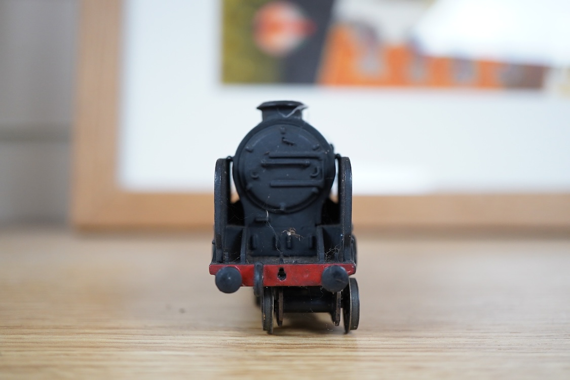 Three part-built 0 gauge railway brass and white metal locomotives by John Worsley; an ACE Products kit of an SR Bullied light Pacific with its original box, a SECR Wainwright H class 0-4-4T locomotive and an LNER class